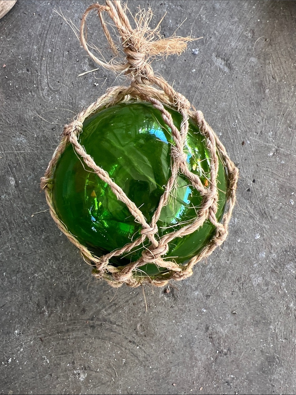 5” Hand blown glass fishing float
